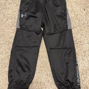 Under Armour Black Sweatpants with Elastic Cuffs